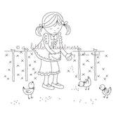 Feeding the Chicks Embroidery Pattern - PDF